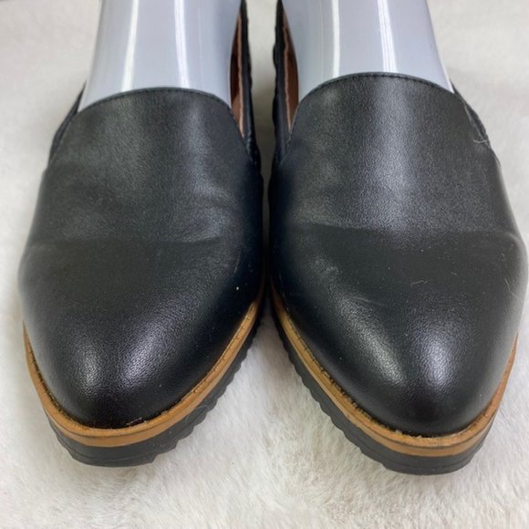Adrienne‎ Vittadini Lanz Skimmer Flats Vegan Leather, size 7.5 M, LIKE NEW - Picture 3 of 14